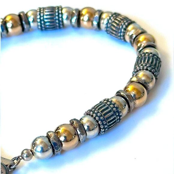 Silpada B1223 Sterling Silver & 14k Gold Bracelet - Picture 5 of 11